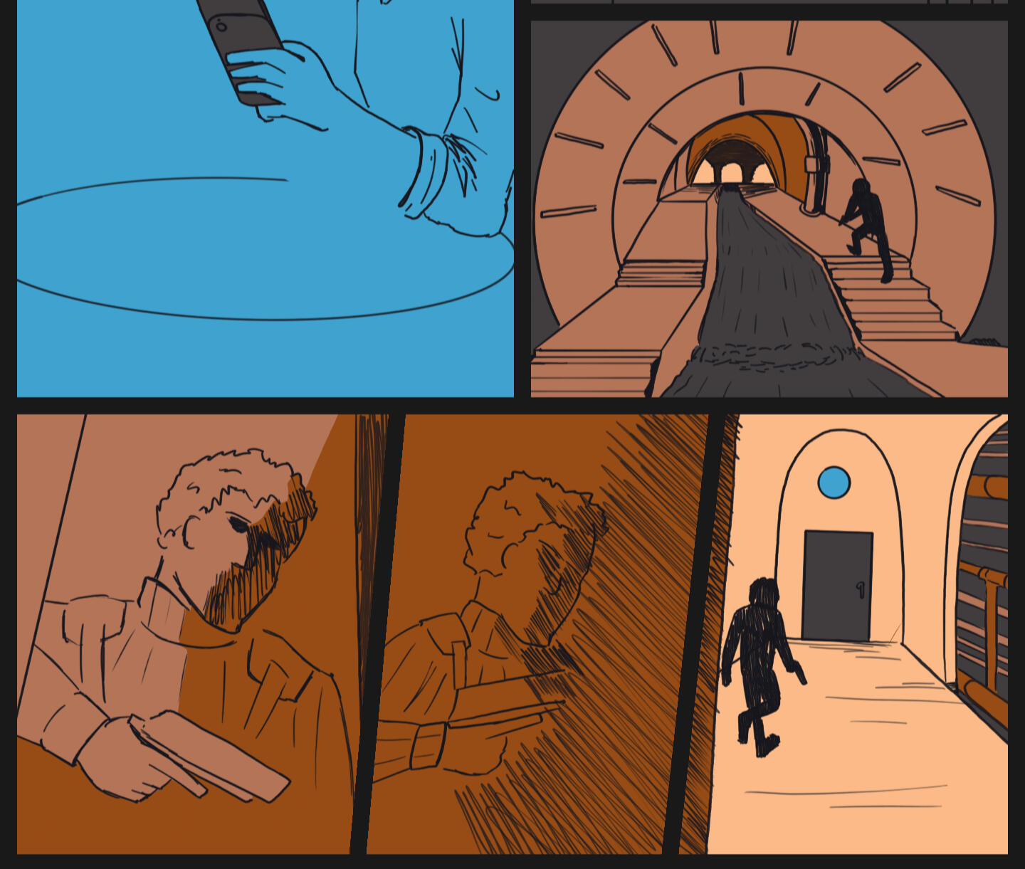 spyTrap concept comic; all