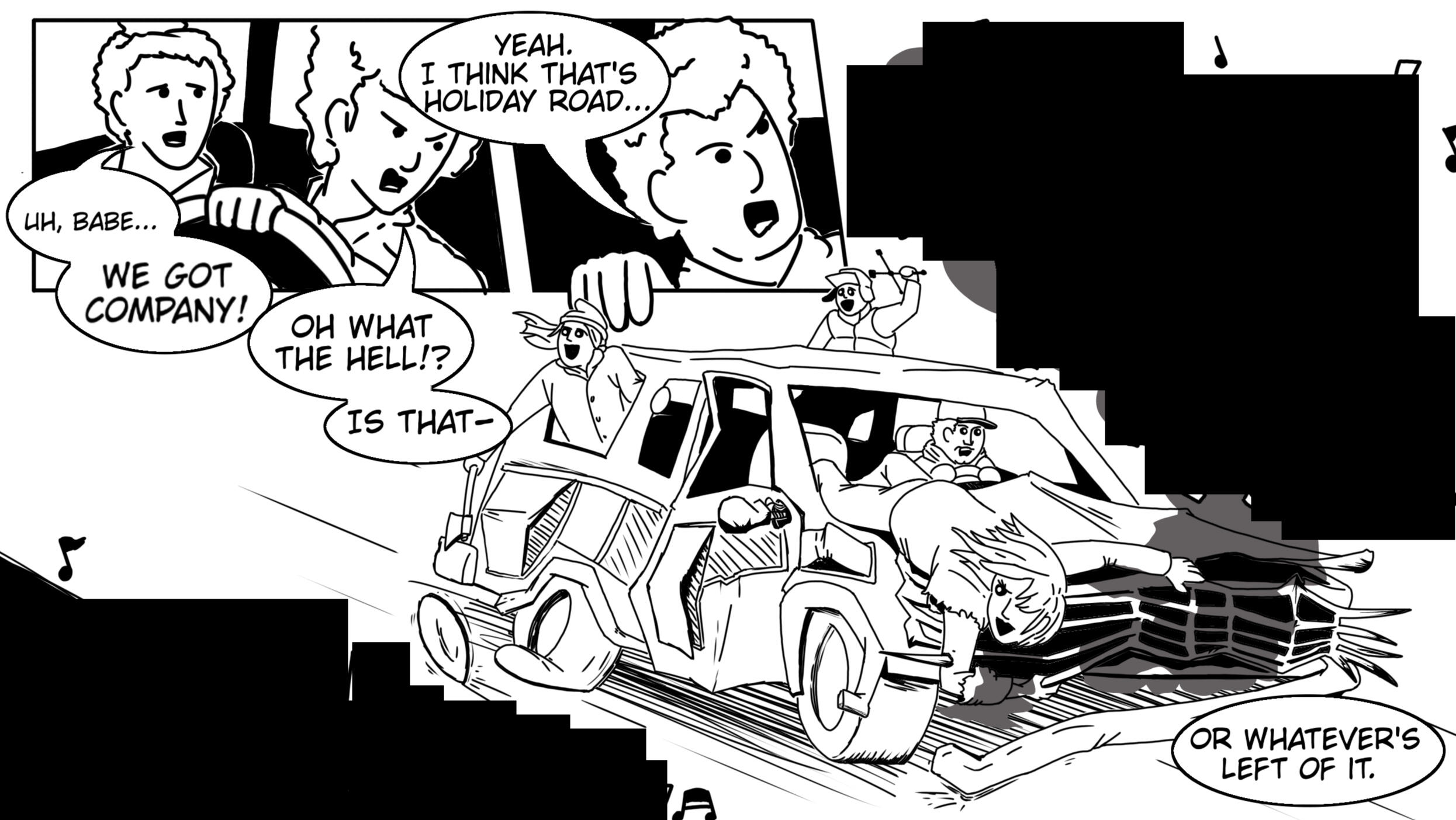 Demon Book Road redacted test panel; all